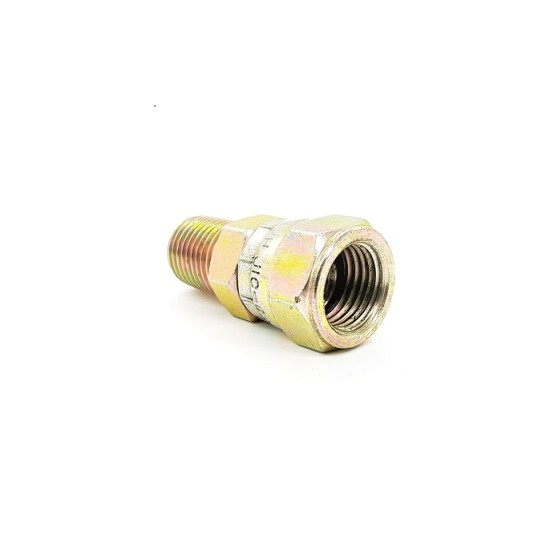 Straight adapter ,JIC 3/8" B2573 ,Swivel Hex Nut ,Male X Female Thread 14.2mmX18g ,Station 20ACP