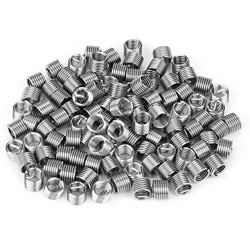 18-8 SST helical insert, 1/4"-20 right hand thread, 1/4" long