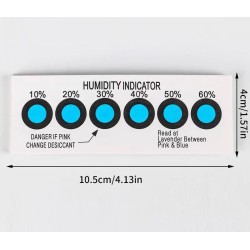 10.5x 4cm/4.13 x 1.57in ,Humidity Indicator Card 10%-60%, 200pcs/pkt