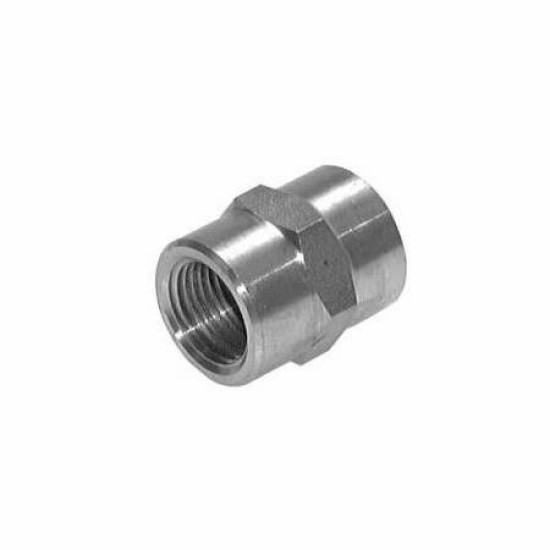 1" (11G) X 1" (11G) Female Thread Straight Socket, Hydraulic Fitting 