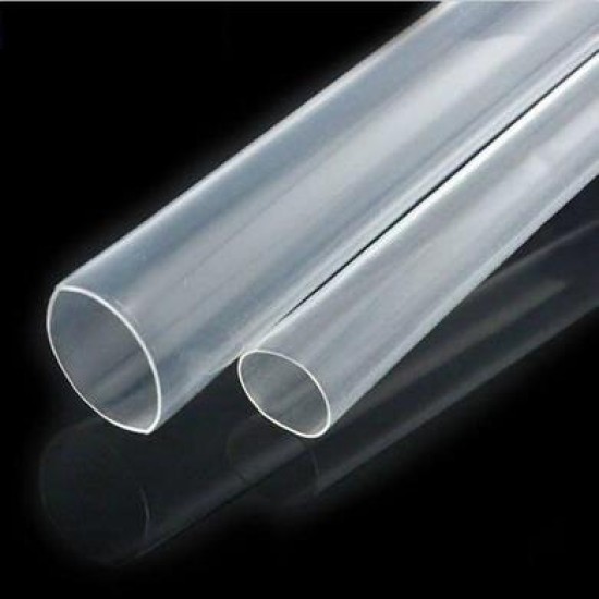 Crowder ,Heat Shrink Tubing; High Temp PVDF; 3 in; 2:1; +175C; CLR; 4ft Lengths , 75mm ID X 5pcs/pkt , Thickness 1.27mm