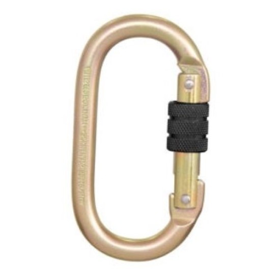 KARABINER , opening 18mm ,Steel Carabiner with Screw Gate