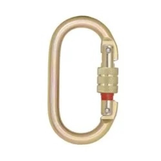 KARABINER , opening 18mm ,Steel Carabiner with Screw Gate