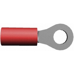 3/16' X 22-16, INSULATED RED RED CABLE LUG, 100PCS/PKT