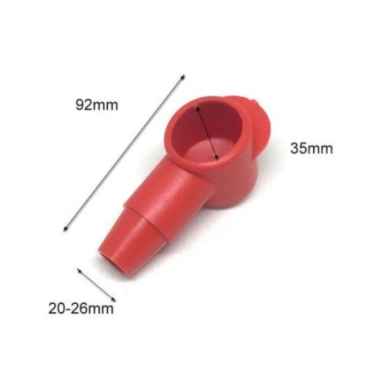 35mm X 92mm Length ,Heat ,Red colour  Insulation cover ,50pcs/box