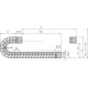 ID Width 50mm , Igus e-chain Series E6.35 , Trunking ,1 meter length with 40 links, inner height: 35mm