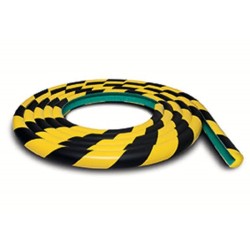 Black/Yellow Semi-Circle Edge Protector 1meter, 3pcs/box ,TRAFFIC-LINE 