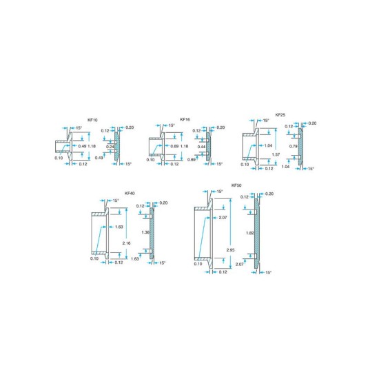 NW40(55mm)/25(40mm) Reducing Piece SS304,Total Length 40mm, Body length 30mm ,10pcs/box