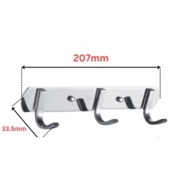 Itto brand Hanger, Stainless Steel 304 Screw To Wall 3 Robe Hook  Itto brand Hanger, Stainless Steel 304 Screw To Wall 3 Robe Hook