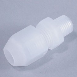 PP MALE CONNECTOR FITTING DN4/6, TUBING OD6MM X MALE THREAD 1/4" (10PCS/PKT)