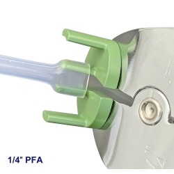 1/4" Flaring Tool ,is designed for cold flaring semi-rigid fluoropolymer (PFA, FEP, and PTFE) tubing used in high-purity and semiconductor applications
