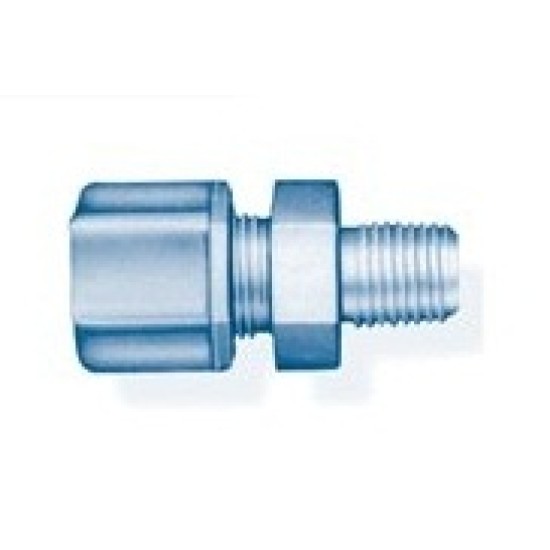 Male Connector,PP,3/4"Tube OD X 3/4"NPTM Male Thread Straight Connector