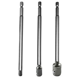 X5015,Japan ,1/4" Hex Shank , 3/8" Square Drive , 6" Socket Adapter Extension, 10pcs/box