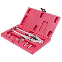 Pin sizes: 2.5, 3, 4, 5, 6, 7, 8, 9 mm, Open 19-70mm UNIVERSAL PIN SPANNER SET