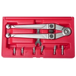 Pin sizes: 2.5, 3, 4, 5, 6, 7, 8, 9 mm, Open 19-70mm UNIVERSAL PIN SPANNER SET
