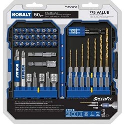 Kobalt 350030 50 pc. Drill and Driver Set , 3set/box
