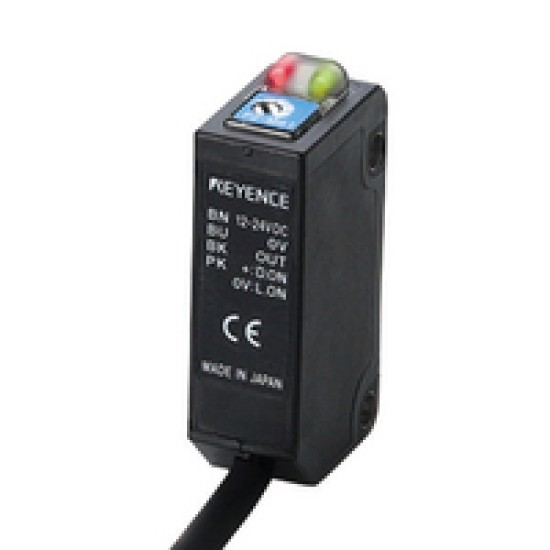 Keyence ,Detecting distance - 5 to 300 mm, Square Reflective Cable 2mtr ,Type PNP Photoelectric Sensor Switch