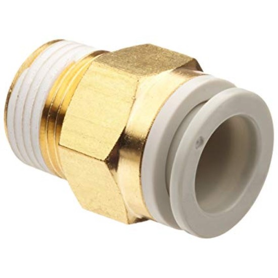 ½" Male Thread X 16mm OD Male Straight Connector ,Japan, 10pcs/pkt