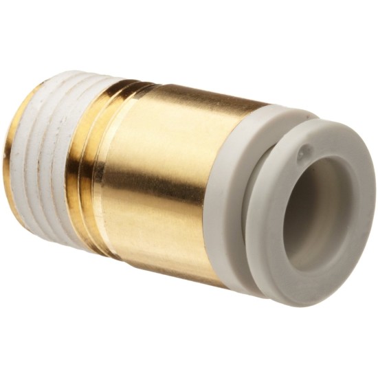 10MM TUBING CONNECTOR,1/8" Male Thread , 10pcs/pkt