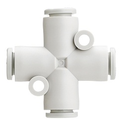 M10, Cross Tee One-Touch Fitting , 10pcs/pkt
