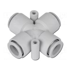 M10, Cross Tee One-Touch Fitting , 10pcs/pkt