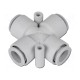 M10, Cross Tee One-Touch Fitting , 10pcs/pkt