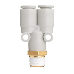 M12 X M12 X 1/2"Male Thread, Y-Joint, Japan 10pcs/pkt