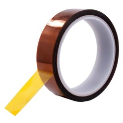 Ultra-High-Temperature Kapton® Polyimide Masking Tape ,1/2"x 0.0025" X 36y, Silicone -100 to 500F