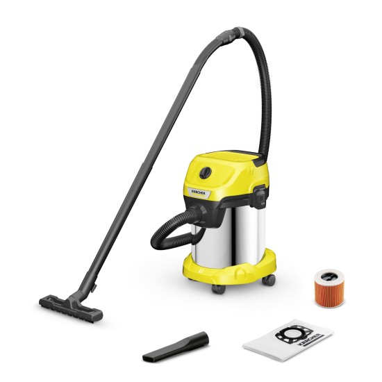 Karcher Wet and dry vacuum cleaner WD 3 S V-17/4/20, 17lit, 1000W, container material: Stainless Steel 