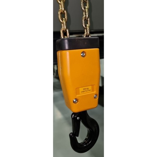 LIFTKET 500KG BOTTOM DOUBLE CHAIN HOOK WITH YELLOW BOX , FOR CHAIN SIZE 5.2MM x 15 