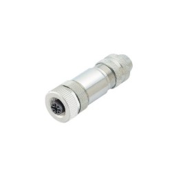 Female ,2pcs/box ,screw connection ,Sensor/Actuator connector, straight socket, 5-pos., M12, shielded,