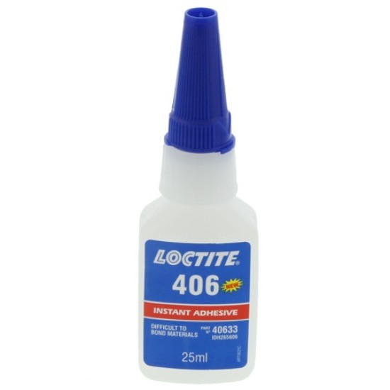 406 , 20gm , Instant Adhesive - low viscosity. Ideal for bonding of plastics and elastomeric materials 