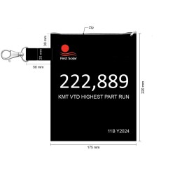 Tools Pouch bag (Polyester black colour) , 175mm(W) X 220mm(H) with keychain strap