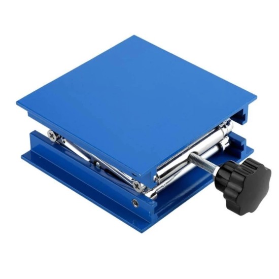 Lab Jack, Aluminum Router Lift Table 100x100mm Adjustable Height 45-145mm, Loading 5kg