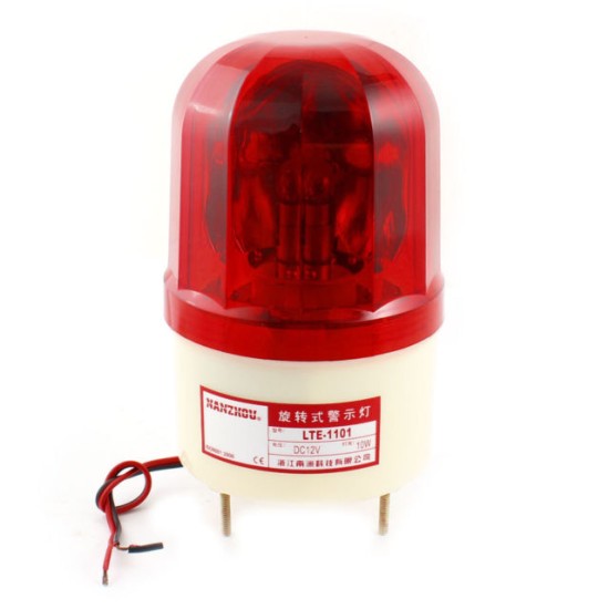 Revolving light LTE1101 ,4 '' warning light Bulb :10 W Voltage : 240 VAC Red Colour