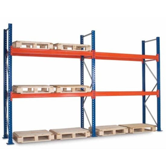 12420mm ,Heavy duty pallet raking system ,With 56 unit of pallet wire mesh