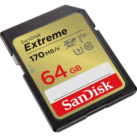 Sandisk, Memory Card 64GB Extreme (170mb) class 10