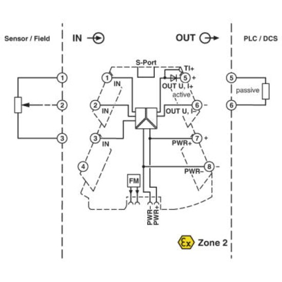 Resistance/potiposition transducer,2902016, MINI MCR-2-POT-UI ,Phoenix Contact 