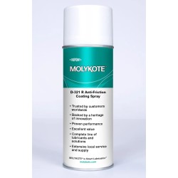 400ml,Molykote D-321R Anti Friction Coating Spray, Dry Film Lubricant