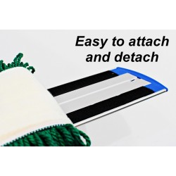Microfiber Dust Control Mop Set, 400mm ,301-4440, Wet and Dry,Velcro Base