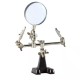 Hand Soldering Iron Hobby Tool Vise Clamp Magnifying Glass 6mm ,Electricians Tool