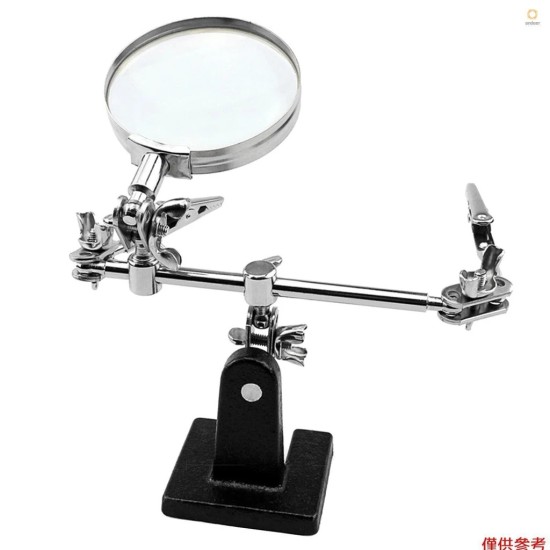 Hand Soldering Iron Hobby Tool Vise Clamp Magnifying Glass 6mm ,Electricians Tool