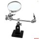 Hand Soldering Iron Hobby Tool Vise Clamp Magnifying Glass 6mm ,Electricians Tool
