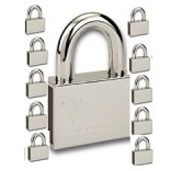 DECO,35MM 10IN 1HEAVY DUTY LOCK SET SPARE KEY , 5.5mm SHACKLE