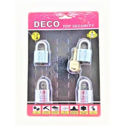 33MM HEAVY DUTY PADLOCK (4PCS IN 1) C/W SAME KEY