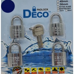 33MM HEAVY DUTY PADLOCK (4PCS IN 1) C/W SAME KEY