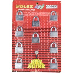 50MM PADLOCK 10 IN 1, SAME KEY