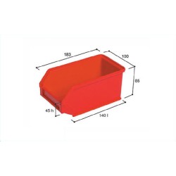 1191, Plastic Container, Yellow Color , 15pcs/box Ext. Size : 242L x 190I x 150W x 132H x 67mm