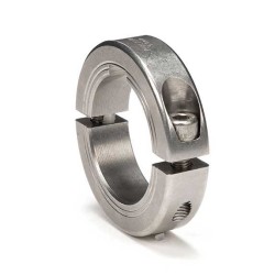 SUS SHAFT COLLAR , 303 Stainless Steel, Clamp Style, 30mm OD, 11mm Width