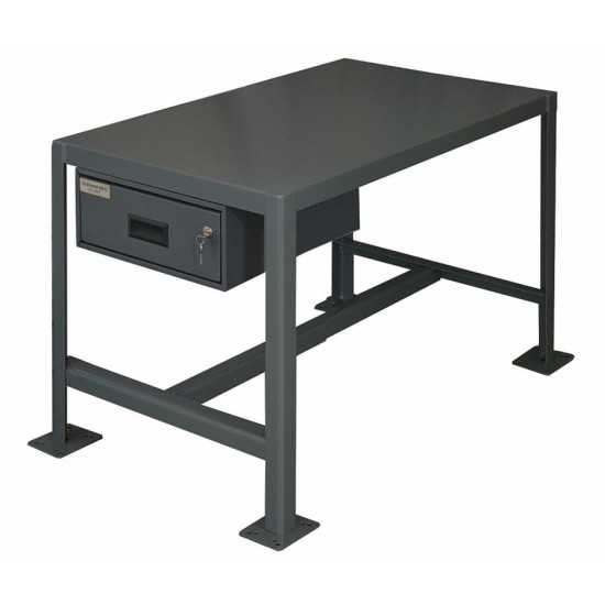 Fixed Height Work Table, Steel, 18" Depth, 36" Height, 24" Width,910kg/2000 lb. Load Capacity